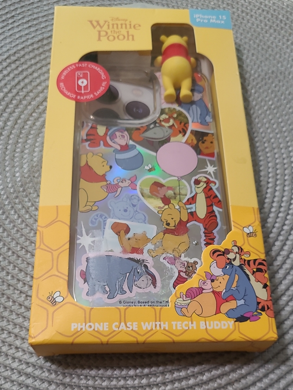 Disney Winnie the Pooh iPhone 15 Pro Max Phone Case in Yellow